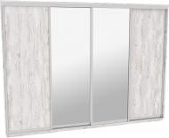 Шкаф-купе виват ВН 386 ДОМ ДСП 380x60x240 мм аляска двери / зеркало / ДСП Шкаф-купе виват ВН 386 ДОМ ДСП 380x60x240 мм аляска двери / зеркало / ДСП