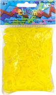 Набор для плетения Rainbow Loom резинки 600 колец 24 клипсы желтые B0058