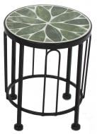 Подставка для цветов мозаика круг S JF232310-3-3 20x25 см фисташковый