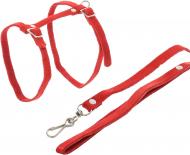 Шлейка Karlie замшевая 10 мм x 110 см красная