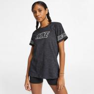 Футболка Nike W DRY TEE DFC BRAND SLUB AQ3259-010 р.L черный