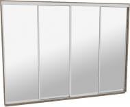 Шкаф-купе виват ВН 386 ДОМ ДСП 3800x600x2400 мм дуб сонома трюфель двери / зеркало Шкаф-купе виват ВН 386 ДОМ ДСП 3800x600x2400 мм дуб сонома трюфель двери / зеркало