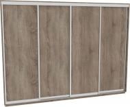 Шкаф-купе виват ВН 386 ДОМ ДСП 380x60x240 мм дуб сонома трюфель двери / ДСП Шкаф-купе виват ВН 386 ДОМ ДСП 380x60x240 мм дуб сонома трюфель двери / ДСП