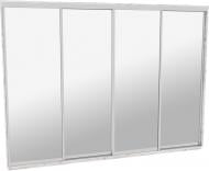 Шкаф-купе виват ВН 396 ДОМ ДСП 390x60x240 мм аляска двери / зеркало