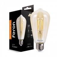 Лампа светодиодная Feron Filament LB-764 Edison ST64 4 Вт E27 2700 К 230 В прозрачная 25857