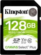 Карта пам'яті Kingston SDXC 128 ГБ Class 10UHS-I Class 3 (U3) (SDS2/128GB) Canvas Select Plus V30