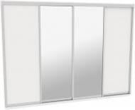 Шкаф-купе виват ВН 396 ДОМ ДСП 390x60x240 мм белый двери / зеркало / ДСП Шкаф-купе виват ВН 396 ДОМ ДСП 390x60x240 мм белый двери / зеркало / ДСП