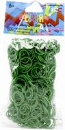 Набор для плетения Rainbow Loom резинки 600 колец 24 клипсы темно-зеленые B0012