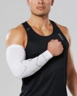 Нарукавники 2XU Compression Arm Guard (Single) UA3196a_WHT/SIL р.2XL белый