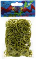 Набор для плетения Rainbow Loom резинки 600 колец 24 клипсы оливковые B0017