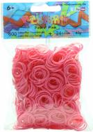 Набор для плетения Rainbow Loom резинки 600 колец 24 клипсы розовые B0009