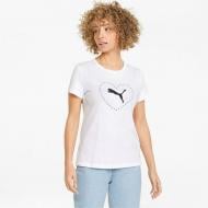 Футболка Puma VALENTINE'S DAY GRAPHIC TEE 84840802 р.2XS белый