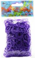 Набор для плетения Rainbow Loom резинки 600 колец 24 клипсы пурпурные B0010