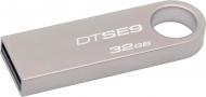 Флеш-память USB Kingston DTSE9 32 ГБ USB 2.0 silver (DTSE9H/32GBZ)
