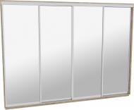 Шкаф-купе виват ВН 406 ДОМ ДСП 400x60x240 мм дуб сонома двери / зеркало Шкаф-купе виват ВН 406 ДОМ ДСП 400x60x240 мм дуб сонома двери / зеркало