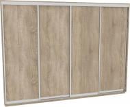 Шкаф-купе виват ВН 406 ДОМ ДСП 400x60x240 мм дуб сонома двери / ДСП Шкаф-купе виват ВН 406 ДОМ ДСП 400x60x240 мм дуб сонома двери / ДСП