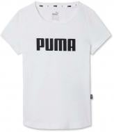 Футболка Puma GIRLS ESS TEE 84758601 р.140 белый