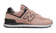 Кроссовки женские New Balance WL574WEG р.40 розово-черные