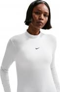 Футболка Nike W NSW TEE LS NK CHLL KNT MOCK HV5027-101 р.L белый