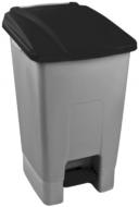 УЦІНКА! контейнер для сміття Planet з педаллю 70 л сіро-чорний (УЦ №151)
