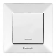 Выключатель одноклавишный Panasonic Arkedia Slim с подсветкой белый 480100192