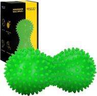 Масажний м'яч 4fizjo Spike+ 7x16 см зелений P-5905973403351
