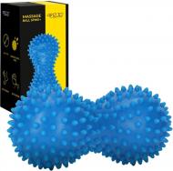 Масажний м'яч 4fizjo Spike+ 7x16 см синій P-5905973403351