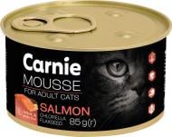 Консерва для котів Carnie мус з лососем, насінням льону, хлорелою та желе 85 г