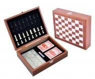 Гра настільна 3 в 1 Шахи Доміно Карти