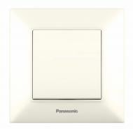Выключатель кнопочный Panasonic Arkedia Slim 2Р кремовый 480100204 Выключатель кнопочный Panasonic Arkedia Slim 2Р кремовый 480100204