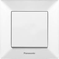 Выключатель кнопочный одноклавишный Panasonic Arkedia Slim без подсветки белый 480100205