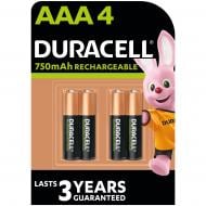 Акумулятори Duracell 750mAh AAA (мізинчикові) 4 шт.