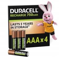 Акумулятори Duracell 750 mAh AAA (мізинчикові) 4 шт.