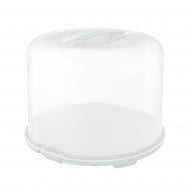 Тортовница Rotho FRESH 355 х 354 х 260 мм, прозрачный/белый