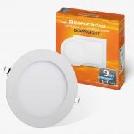 ВИТРИНА! Светильник светодиодный встраиваемый Евросвет круг LED-R-150-9 9 Вт 6400 К белый 38836
