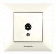 Розетка TV оконечная без заземления Panasonic Arkedia Slim кремовый 480200228