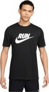 Футболка Nike M NK DF TEE RUN SWOOSH IH4238-010 р.M черный