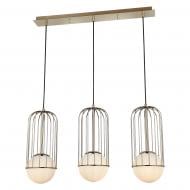 ВІТРИНА! Люстра підвісна Vio Concept Capola 3x40 Вт Е27 золотий із білим 1565-80-03-L