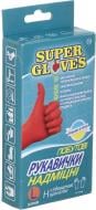 ВИТРИНА! Перчатки одноразовые Super Gloves резиновые хозяйственные сверхпрочные с покрытием латекс L (9)