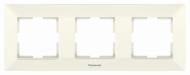 Рамка тримісна Panasonic Arkedia Slim горизонтальна кремовий 480500132