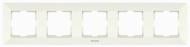 Рамка пятиместная Panasonic Arkedia Slim горизонтальная кремовый 480500142