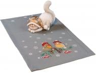 Раннер Снегири 377-19/00 40x140 см серый Эдельвика