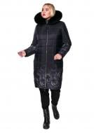 Пальто жіноче зимове Adonis КАМЕЛІЯ PR Z19-329-pr/D813-2 Violet р.58 чорно-фіолетове