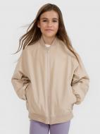 Бомбер для девочек 4F JACKET F184 4FJWSS25TJACF184-82S р.128 бежевый