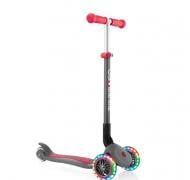 Самокат Globber PRIMO FOLDABLE LIGHTS, сіро-червоний, колеса з підсвіткою, 50кг, 3+ червоний із сірим 432-120-2