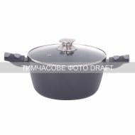 Каструля Ardesto зі скляною кришкою Gemini Bari 3.9 л 24 см чорний (AR1939AC) Каструля Ardesto зі скляною кришкою Gemini Bari 3.9 л 24 см чорний (AR1939AC)