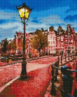 Алмазная мозаика Желтый фонарь на вечерней улице 40x50 см DBS23889 Brushme