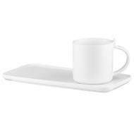 Чашка с блюдцем Ardesto 250 мл белый (AR3073WS)