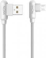 Кабель Nomi USB – microUSB 1 м белый (344276) DCAQ 10m