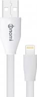 Кабель Nomi Lightning – USB 0,15 м белый (430318)